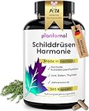 JAHRESVORRAT Schilddrüsen Komplex - 365 Jod Selen Kapseln bei Schilddrüsenunterfunktion - Selen Jod Komplex für eine normale Schilddrüsenfunktion - Schilddrüsen Harmonie