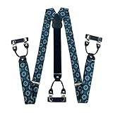 Haiki Herrenarbeit Hosenträger Mit Verstellbarer 6 Clip Bequemer Klammer Y Geformte Jacquards Hosenträger Für Den Täglichen Und Formellen Gebrauch