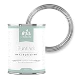 miafarben Buntlack ohne schleifen 750ml, Möbelfarbe, Möbellack für Holz, Metall, Kunststoff (Traumhaftes Weiss)