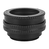 PODSJD M42 Verlängerungsrohr Helicoid Zwischenring 17-31mm - Aluminium Makro Tubus mit Feinfokus, Einstellbar für M42 Objektive, Ideal für Makrofotografie
