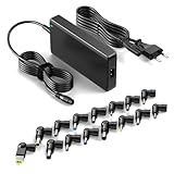 Basicvolt Universal Netzteil 90W 65W 45W 20V 19,5V 19V 18,5V 16V Laptop Ladekabel Notebook Ladegerät AC Adapter mit 15 DC Stecker für HP Dell Acer Asus Lenovo Toshiba Medion Samsung Sony Gateway