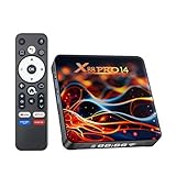 Android TV Box 14.0, 2025 8K Neueste Android Box mit RAM 2G ROM 16G WiFi6 Enternet 10/100M Bluetooth 5.0 USB 3.0 Unterstützt 3D HD 8K Smart TV Box