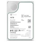 Seagate Exos X18 Enterprise 16TB HDD, CMR 3,5 Zoll, Hyperscale SATA 6GB/s, 7.200 U/min, 512e, 4Kn FastFormat, geringe Latenz mit verbessertem Caching, Modellnr.: ST16000NM000J (Generalüberholt)