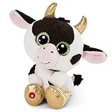 NICI Glubschis: Das Original – Glubschis Kuh Moolon 15cm – Kuscheltier Kuh mit großen Augen – Flauschiges Plüschtier mit Glitzeraugen – Schmusetier für Kuscheltierliebhaber