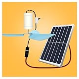 6W/10W Solarpanel 5v Ventilatoren 2/3 Meter Kabel USB-Schnittstelle Ohne/mit Stufenlos Einstellbare Geschwindigkeit Optional Motor Aus Reinem Kupfer Solarventilator mit Eigenem Haken (Größe : 10w/with