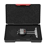 Respicefinem Digitaler Tiefenmesser, hochgenaues LCD-Display, elektronische Tiefenanzeige mit Datenübertragungsfunktion für präzise Messungen von 0 bis 50,8 mm