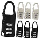 BESPORTBLE 6 Stück Passwort Schlösser Gepäck Kombinationsschloss Rufnummernsperre Nummernschloss Gepäckschloss für die Reise reisen tragbares Reiseschloss Schloss für Koffer