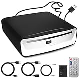 CD/DVD Player Auto Extern, Tragbarer CD Player Auto & Auto Radio CD/DVD Player mit USB Anschluss, für Android Autoradio, Laptop & Fernseher, Plug & Play Unterstützung