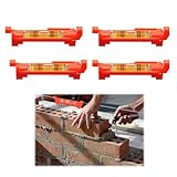4 Stück Schnurwasserwaage,Wasserwaage Schnur,Schnurwasserwaage Profi,Rot Wasserwaage Schnuur,Schnurwaage,Für Maurerarbeiten, Klempnerarbeiten, Rinnenarbeiten,Spirit Level