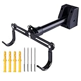 Wezalget Wandmontierter Fahrradständer, Horizontale Fahrrad Wandhalterung Für Garage, Schwerlast Aufbewahrungssystem Praktische Haken Platzsparende Aufbewahrung Für Garten Werkstatt Garage Wohnung