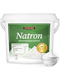 Feinwälder® Premium Natron Pulver 5kg E500ii I Baking Soda & Backnatron I Deutsche Abfüllung I Lebensmittelqualität I Für Backen & Haushalt I Wiederverschließbarer Eimer I Backpulver