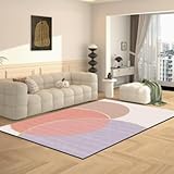 Beheizte Bodenmatten, Graphen-Heizteppich, moderner abstrakter Wohnzimmerteppich, wasserdichter und rutschfester elektrischer Heizteppich für Esszimmer und Wohndeko(I,59.06x78.74in)