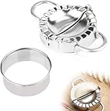 Ravioli Maker, Edelstahl Ravioli Former Dumpling Maker Set, Teigtaschenformer Knödelform Knödelmacher Dumpling Cutter für Dumpling Ravioli Machen