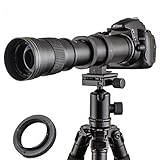 JINTU 420-800mm f/8.3 UMC Teleobjektiv Manueller Fokus Kameraobjektive für Nikon Digitale Spiegelreflexkameras