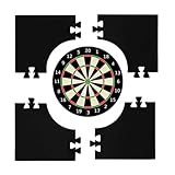 Zasdvn Dart Surround Catchring In Schwarz Dartboard Surround Wall Protector Square Splicing Wall Surround, Dart Board Backing Border Zubehör Zur Verbesserung Von Dartspielen Für Area Backer