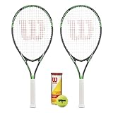Wilson Tour Slam Tennisschläger Twin Set & 3 Tennisbälle