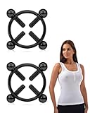 HUVZOR 2Pcs Nippelklemmen Brustwarzen, Brustwarzen-Schraubklemmen, Fetisch Nippelklemmen, Einstellbar Nipple Clamps, Edelstahl Brustwarzenklemmen