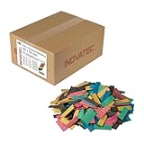 600 x INOVATEC Holz Verglasungsklötze Set Glasklötze Unterleger 80 x 24 x 1, 2, 3, 4, 5, 6 mm Hartholz Buche Distanzklötze Trageklötze Abstandshalter