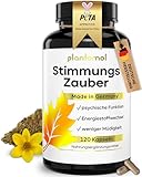 120 Johanniskraut Kapseln mit 1000mg Johanniskraut-Extrakt + GABA + L-Tryptophan - pflanzlicher Stimmungsaufheller hochdosiert - STIMMUNGSZAUBER