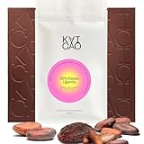 Kaicao Dunkle Schokolade 85% – Aus feinem Aroma-Kakao aus dem Semuliki Forest, Uganda – Mit Datteln gesüßt, ohne Zuckerzusatz – Vegane Zartbitterschokolade, reich an Antioxidantien – 2 x 70 gr