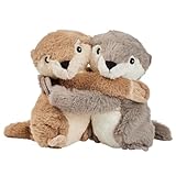 Warmies Warm Hugs Otter, mikrowellengeeignete Weizensäckchen mit dem Duft von getrocknetem französischem Lavendel, vollständig erwärmbares Kuscheltier zur Linderung von Angstzuständen und Schmerzen