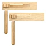 2 Stück Holzratsche Geräusche Maker, Holz Spinning Ratsche, Krachmacher, Holz Rassel Ratsche, Musikinstrument für Kinder, für Spiele Parteien Veranstaltungen, Sportveranstaltungen