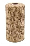 NorthPada 3 mm x 100 Meter Natürliche Sisal Hanf Seil Heavy Duty Dicke Schnur für Katzenkratzer Post Baum, Garten, Bindung, Kunsthandwerk Verpackungsmaterial