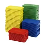 70 Stück Unterlegplatten Kunststoff, 60 x 40 mm Abstandshalter Kunststoff, PVC Ausgleichsplättchen, 1,5/3/5/10 mm Verglasungsklötze für Fenster, Glasbausteine, Türmontage-Ausgleich