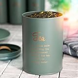 HOMLA ESCILLE Behälter für Tee Behälter Vorratsbehälter Aufbewahrungsbehälter Teebehälter Teedose 16x11 cm