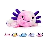 Cexokanase Gefüllter Axolotl Plüsch Spielzeug 22 cm Großes, Weiches und Niedliches Salamander-Plüschtier Geeignet Als Geschenk Kawaii Geburtstagspräsent Für Jungen Mädchen Mischung Rosa EIN