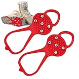 Greifspitzen | Winter-Eispikes für Stiefel mit 5 Stahlstollen - Wanderschuhe und Schneeschuhe, Kletterstollen Grippers