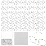 30 PaarNasenpads Brillen Pads, Weiche Sonnenbrille Nasenpads Silikon Brillen Nasenpads zum Aufstecken Rutschfeste, Nasen Pads Anti Rutsch für Vollrahmen & Sonnenbrillen, mit Reinigungstuch & Box