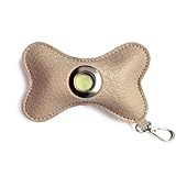 Hund Hundekotbeutel Spender, Leder Kotbeutelspender für Hunde mit Reißverschluss und Karabinerhaken für alle Hundebesitzer und professionelle Hundetrainer (ohne Kotbeutel)