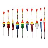 Schwimmer Angeln, 10 Pcs Fischen Posen, Posen Angeln, Schwimmer Set Angeln, Posen Angeln Set, Angel-Posen, Schwimmer Angeln Forelle, Angel Posen Set Für Unterschiedlich Große Fischarten