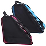 PACKOVE 2 Stück Pack Schlittschuhtasche Verschleißfestes Material Gepolstert mit Reißverschluss Rollschuhbeutel für Eislaufen und Rollschuhe Praktische Aufbewahrungstasche