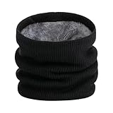 JKITNHJOT Winter Halsschlauch Herren Dame, Winter Ski Halsschlauch, Schlauchschal Fleece Loop Schal Snood Gamaschenmaske Winddichte Gesichtsmaske