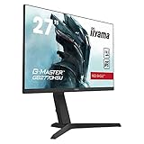 iiyama G-MASTER Red Eagle G2770HSU-B1 68,6 cm (27') Fast IPS LED Gaming Monitor Full-HD (HDMI, DisplayPort, USB 2.0) 0,8ms MPRT Reaktionszeit, 165Hz, FreeSync Premium, schwarz