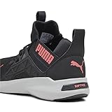 PUMA Herren SOFTRIDE Enzo NXT Laufschuhe 44Black Fire Orchid Red ┃Sportschuhe für Herren