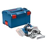 Bosch Professional 18V System Akku Kreissäge GKS 18V-57 G (Sägeblatt-Ø: 165mm, Schnitttiefe: 57 mm, inkl. L-BOXX, ohne Akku/ Ladegerät)