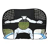 Faltbares Fußballtor, Nylon-Fußballtor, Fußballzielnetz for Kinder und Erwachsene, for Spielplatz, Hinterhof, Indoor-Outdoor-Training Für Park(Blue)