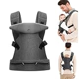 Baby Carrier Klassiker Babytrage für Neugeborene, Bequeme und Leichte Babytrage, mit verstellbarem Hüftgurt Schulterriemen, Leicht zu tragen, für Babys 1-36 Monate