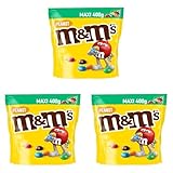 M&M'S Schokolinsen mit Erdnusskern, 400 g (Packung mit 3)