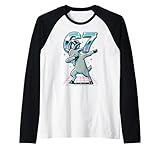Vaporwave Aesthetic Dabbing Goat Meme für Kinder, Jugendliche, Jugendliche, Jugendliche, 6—7 Raglan
