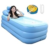 Tragbarer Erwachsener – faltbarer Spa, 150 x 80 x 60 cm, zusammenklappbar mit großer Kapazität, bequemes Tauchen, für Erwachsene, Familie | Schwimmen P