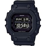 Casio Herren Solar Armbanduhr, 54.00mm GehäusegröÃŸe mit schwarz digital Zifferblatt und schwarz Rubber Strap Armband GX-56BB-1ER