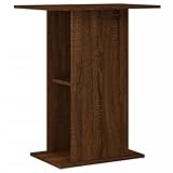 vidaXL Aquariumständer, Aquarium Unterschrank mit viel Stauraum, Aquarium Tisch mit Stabiler Oberplatte, Aquariumschrank Aquarium Halter, Braun Eichen Optik Holzwerkstoff