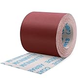 ZEHIQ Schleifpapier Rolle, Schleifpapierrollen Körnung 320, 100 mm x 10 m Schleifleinen Rolle für Handschleifer, Schwingschleifer, Schleifpapier für Holz, Metall, Farbe