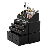 Readaeer Makeup Organizer/Kosmetik Aufbewahrungsbox/Schmink Aufbewahrungskasten mit 6 Schubladen in verschiedenen Größen， ist für Schlafzimmer und Badzimmer geeignet