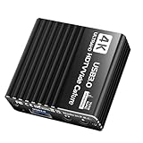 Video Capture Card, 1080p 60fps Capture Device, Aluminum Shell 4k Adapter for TV Console, Ideal for Recording, Live Broadcast, Monitor Display, Teaching, and Conference Use, 5.2x5.5x2cm