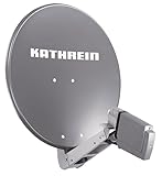Kathrein CAS 70gr Twin Set bestehend aus Sat-Antenne CAS 60 Graphit + LNB UAS 572 Twin